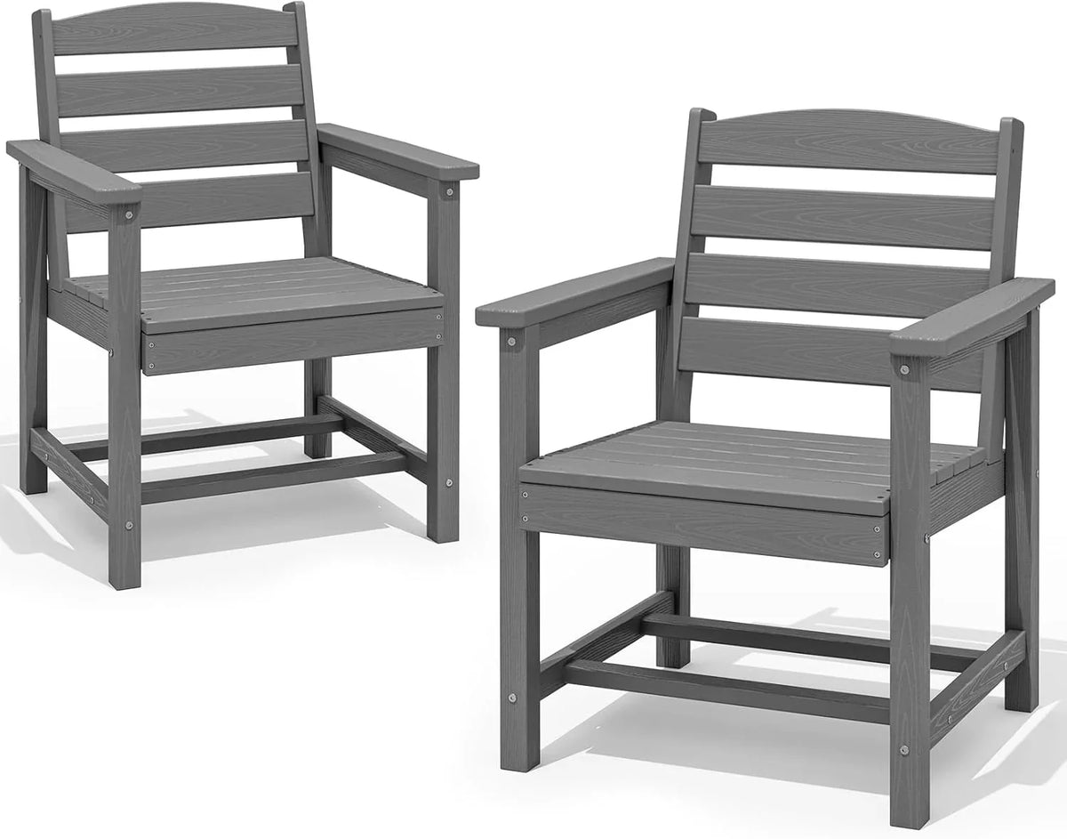 SERWALL 7-Piece HDPE Patio Dining Set, Aruba, 66.9in D x 32.2in W x 29.1in H