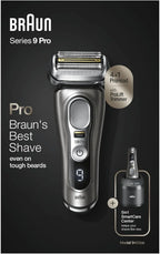 Braun Electric Shaver And Trimmer, 4+1 Shaving Head, 60 Min - Series 9 Pro