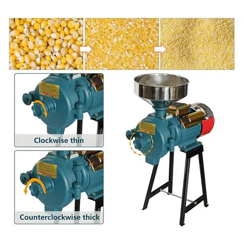 Commercial Electric Corn Wheat Grain Mill Grinder, 3000 W