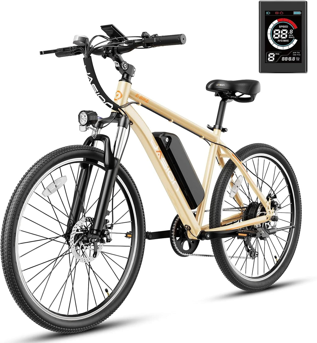 Electric Bike For Adults, 500W Peak Motor, 360Wh Removable Battery, 7-Speed, 26 Inch Tires - EB5