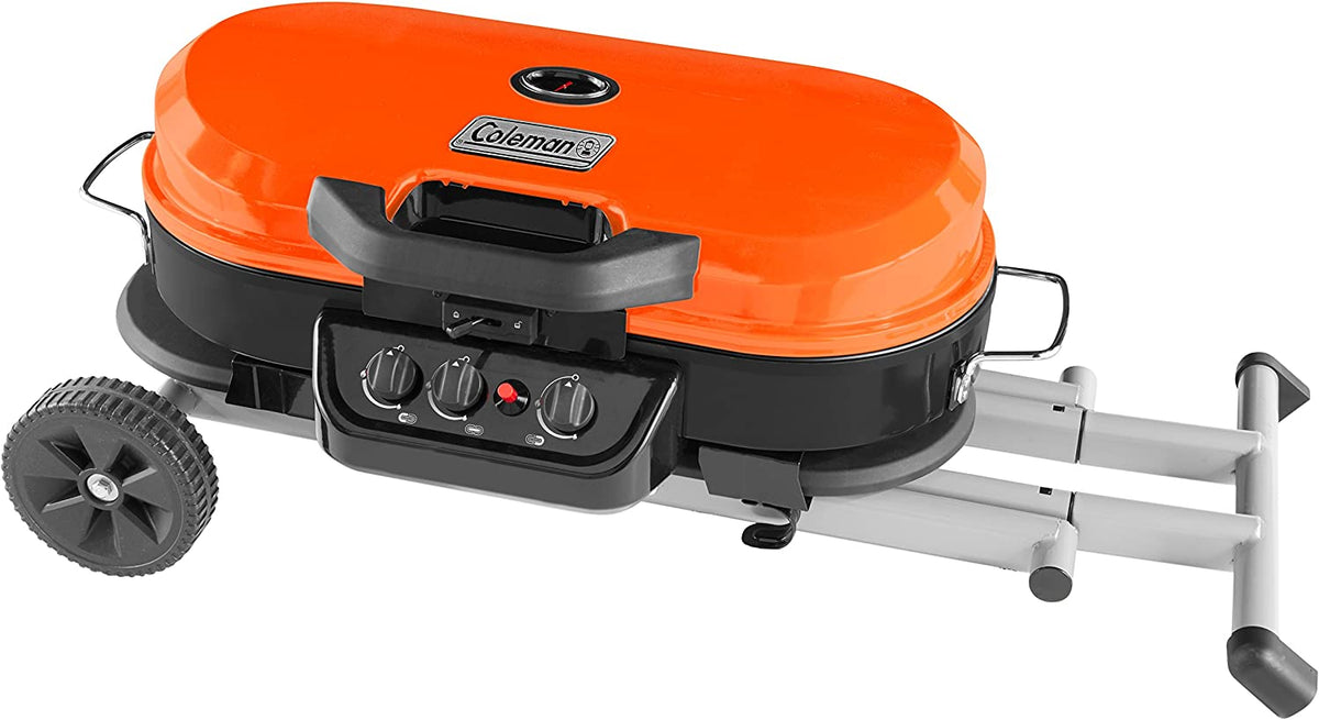 Portable Stand-Up Propane Grill, Black, 3 Burners - 285