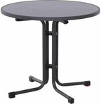 Paco Folding Table Diameter 80 cm Steel/Melamine Matt Anthracite