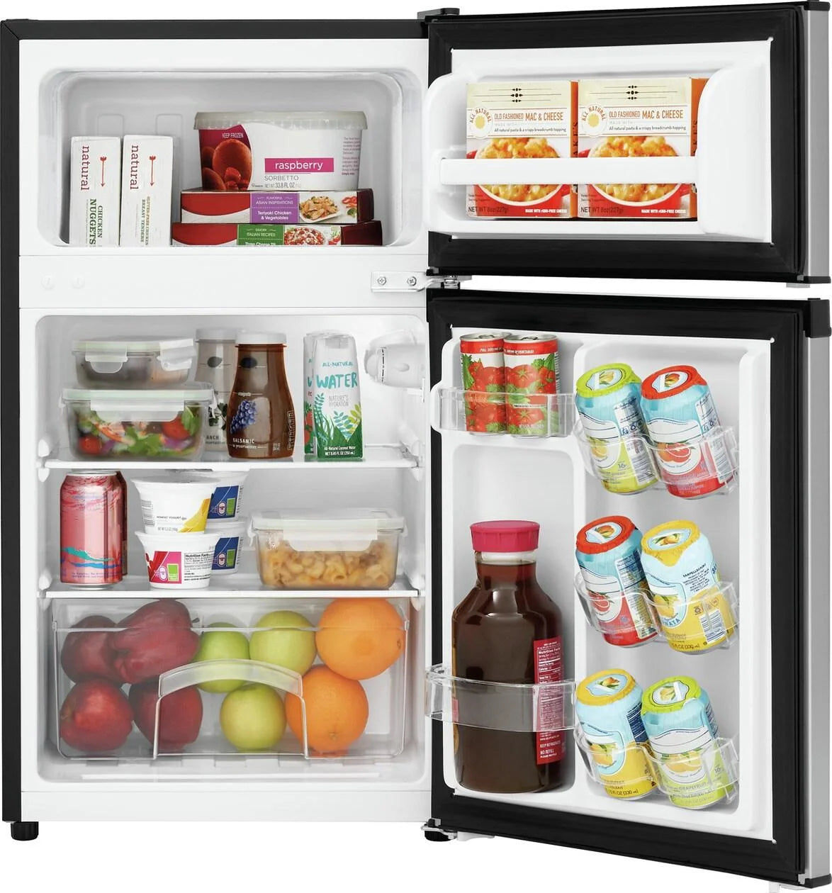 Frigidaire Compact Refrigerator, Stainless Steel, 3.1 Cu Ft