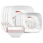 Corelle Splendor Square Dinnerware Set
