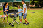 Portable Stand-Up Propane Grill, Black, 3 Burners - 285