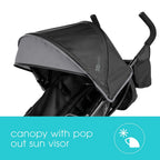 Convenience Lightweight Infant Stroller, Blue/Black - Compact Fold