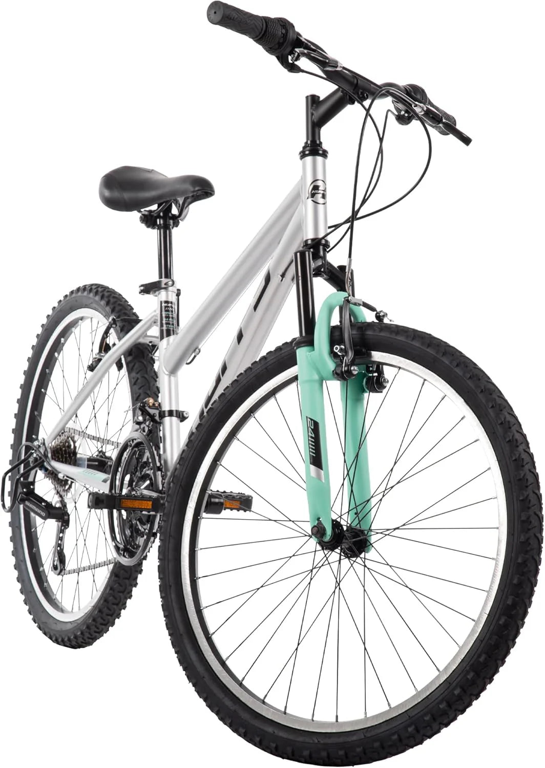 Mountain Bike, 24 inch, 21 Speed, Matte Black