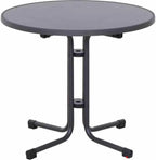 Paco Folding Table Diameter 80 cm Steel/Melamine Matt Anthracite