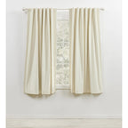 Blackout Single Window Curtain Panel, Back Tab And Rod Pocket, 100% Cotton
