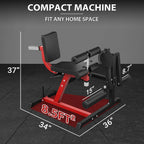 GMWD Leg Extension And Curl Machine, Plate Loaded, Black - LE02