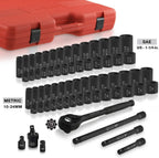 1/2 in Drive Master Impact Socket Set, 65 Piece - 02448A