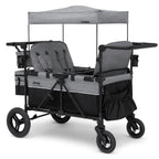 4-Seater Children's Stroller - Grey