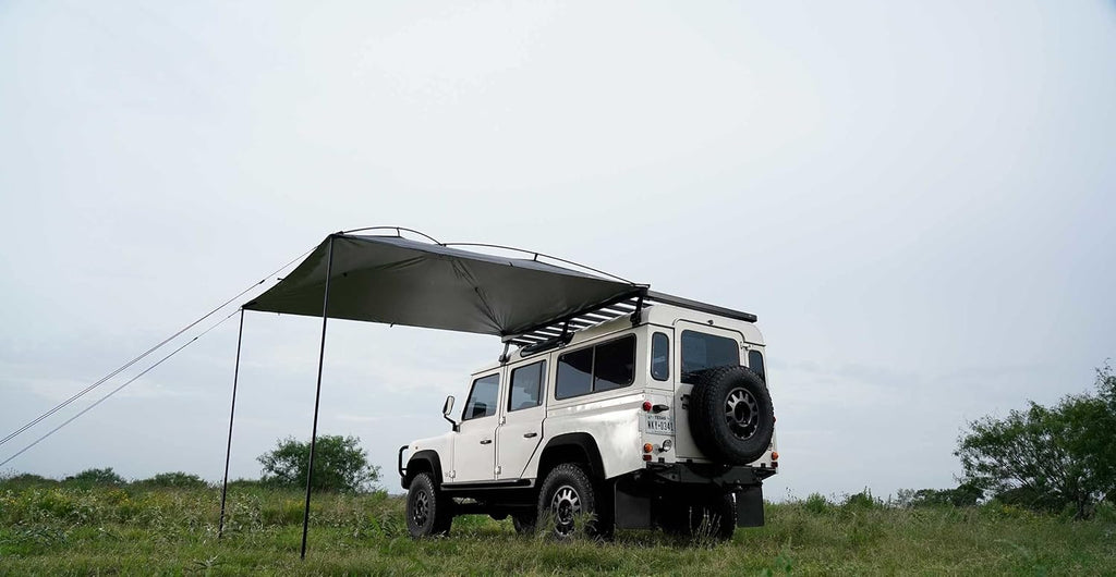 MoonShade Portable Vehicle Awning, 9 ft x 7 ft, Shadow Blue