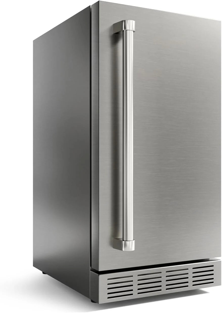 15 Inch Outdoor Stainless Steel Beverage Refrigerator With 3 Shelves