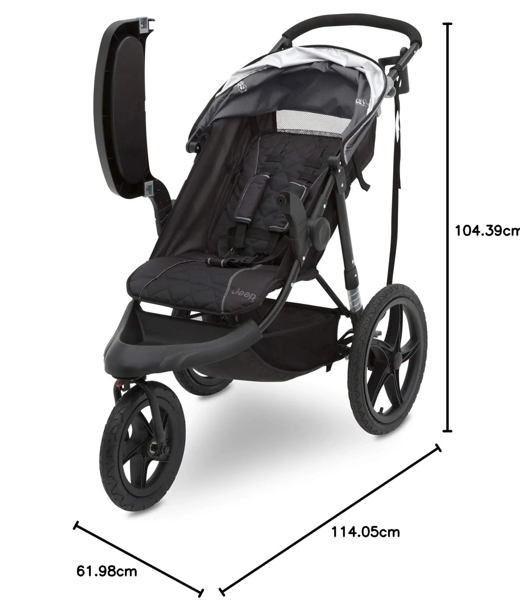 Delta Children Classic Jogging Stroller, 24.4in L x 44.9in W x 41.1in H