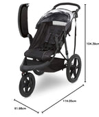 Delta Children Classic Jogging Stroller, 24.4in L x 44.9in W x 41.1in H