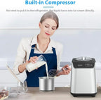 Star Upright Ice Cream Maker, 1.2L