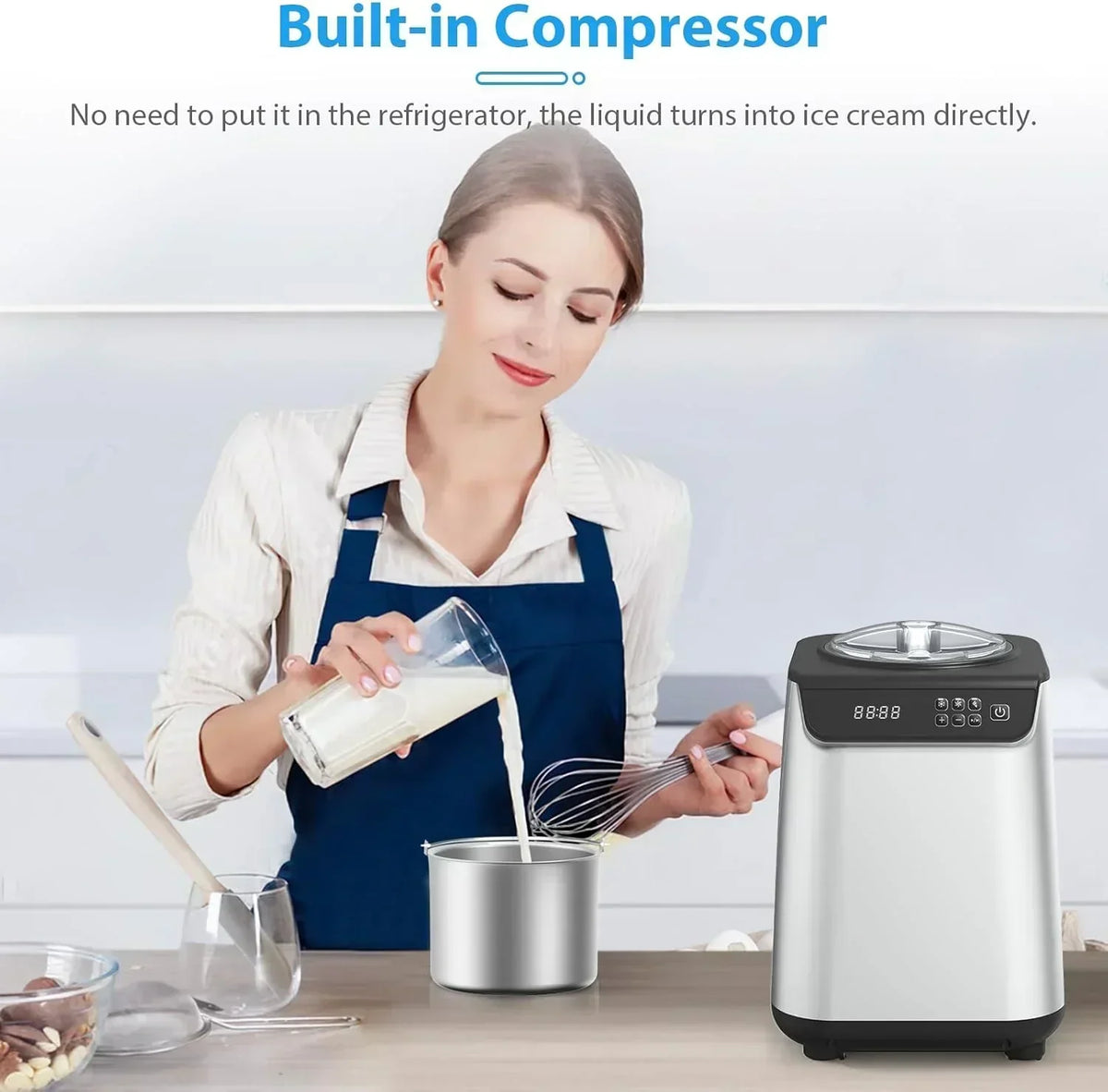Star Upright Ice Cream Maker, 1.2L