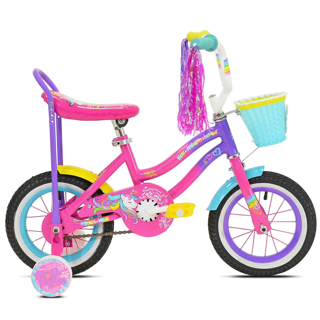 LittleMissMatched 12 In Let You Be You Unicorn Bike - Pink And Purple