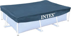 Intex Small Frame Rectangular Pool 260 X 160 X 65 Cm, 2.282 Litros With 300 X 200 Cm Cover - 28271Np/28038