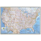 National Geographic United States Classic Wall Map, Laminated, 43.5 x 30.5 in