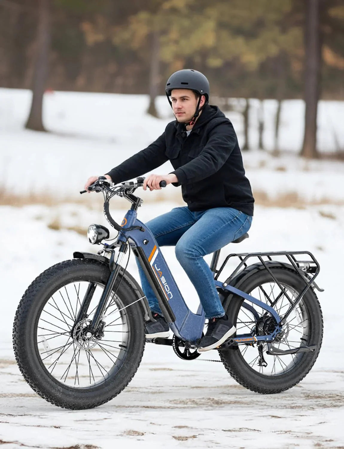 Jasion Electric Bike 1500W, 30+ MPH, 35-80 Miles, 26 in x 4 in Fat Tires - THUNDER