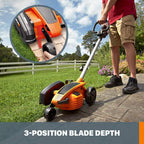 WORX Electric Lawn Edger & Trencher, 12 Amp, 7.5 Inch, Orange And Black - WG896
