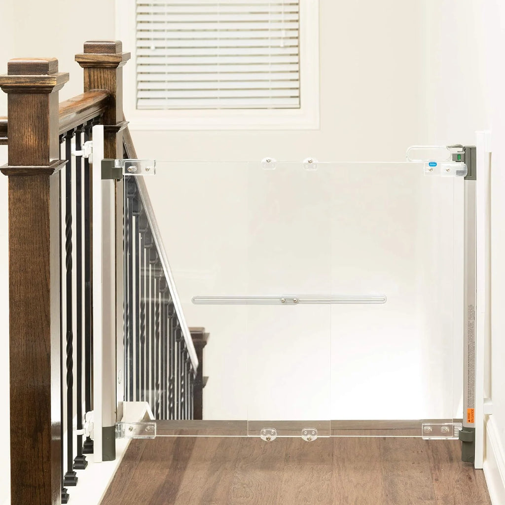 Qdos Crystal Hardware Mount Baby Gate, 30.7in Tall, Fits 29.5in To 39.5in - 17-20006-1