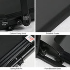 Foldable Under Desk Treadmill Walking Pad With Handle, 6.2 MPH, 2.5HP, 300 LBS Capacity