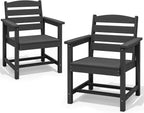 SERWALL 7-Piece HDPE Patio Dining Set, Aruba, 66.9in D x 32.2in W x 29.1in H