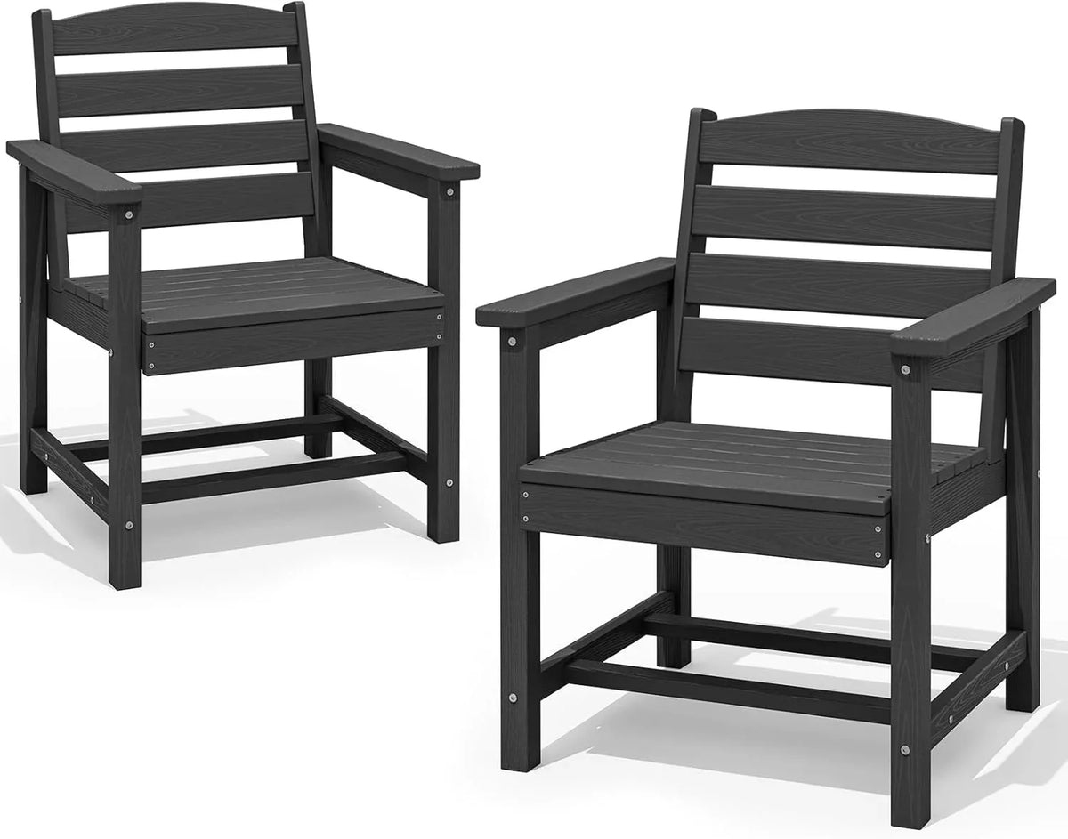 SERWALL 7-Piece HDPE Patio Dining Set, Aruba, 66.9in D x 32.2in W x 29.1in H