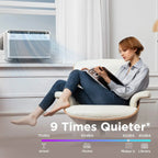 Midea U-Shaped Inverter Window Air Conditioner, 12,000 BTU, White - MAW12V1QWT-cr Renewed