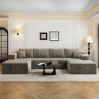 Settab Modular Sectional Sofa, 2 Seater Left-Facing Chaise, Black, 68.9 inch D x 107.5 inch W x 36.3 inch H