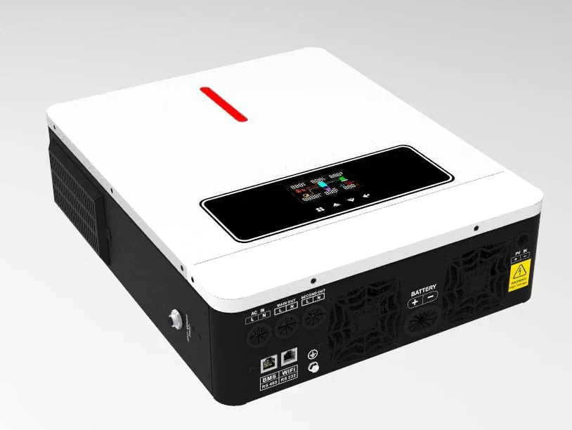 Xijia Hybrid Pure Sine Wave Power Inverter, 3600W, 24V DC 20V-30V To 110V AC, 120A MPPT, 60Hz - ECP