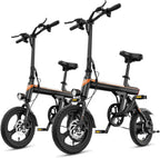 Jasion 14 Inch Folding Electric Bike, 21 Mph, 500W Peak Motor, 270Wh Battery - EB3