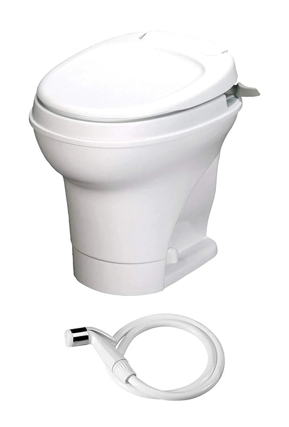 Thetford Aqua-Magic V RV Toilet Hand Flush With Hand Sprayer High Prof ...
