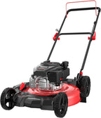 Gas-Powered Lawn Mower, 21-inch Steel Deck, 144cc 4-Cycle OHV Engine - 6-Position Cutting Height