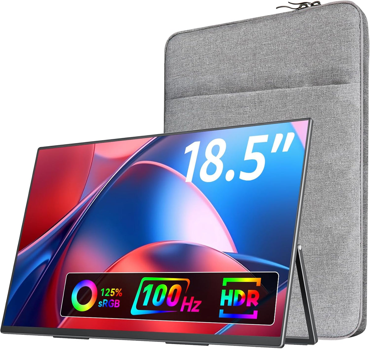 VisionOwl Portable Gaming Monitor 18.5 Inch 100Hz FHD 1080P 125% sRGB