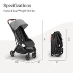 UPPAbaby Lightweight Travel Stroller, Greyson - Minu V3