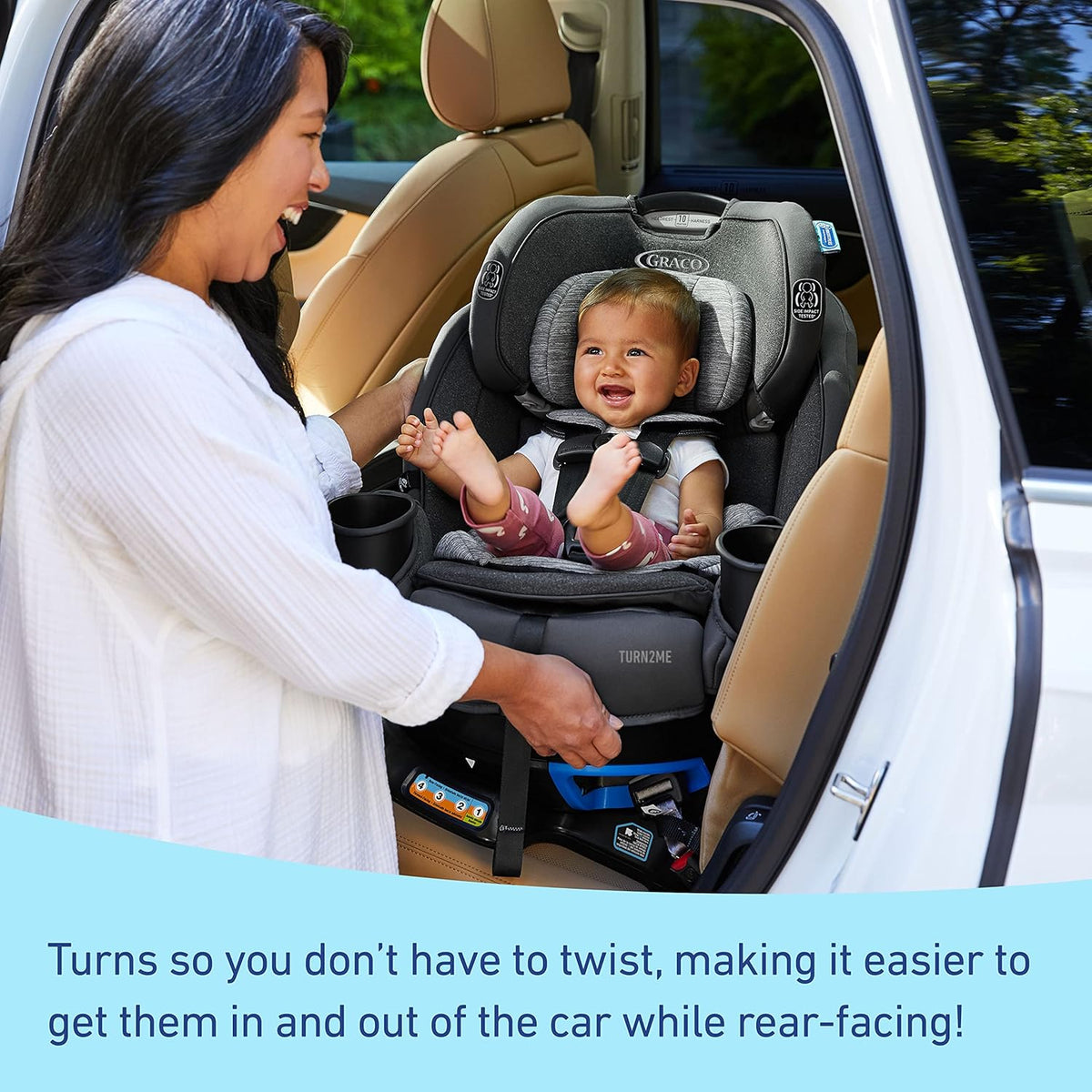 Graco Convertible Car Seat 3-in-1, Rotating, Cambridge - Turn2Me