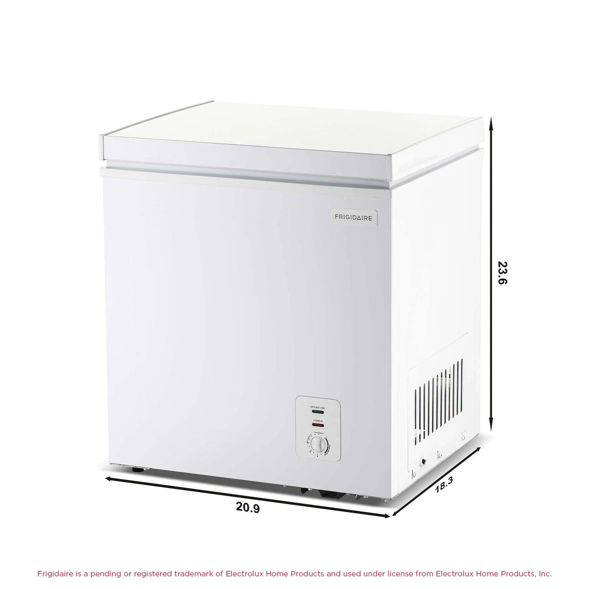 Frigidaire Chest Freezer, 2.1 Cu. Ft., White