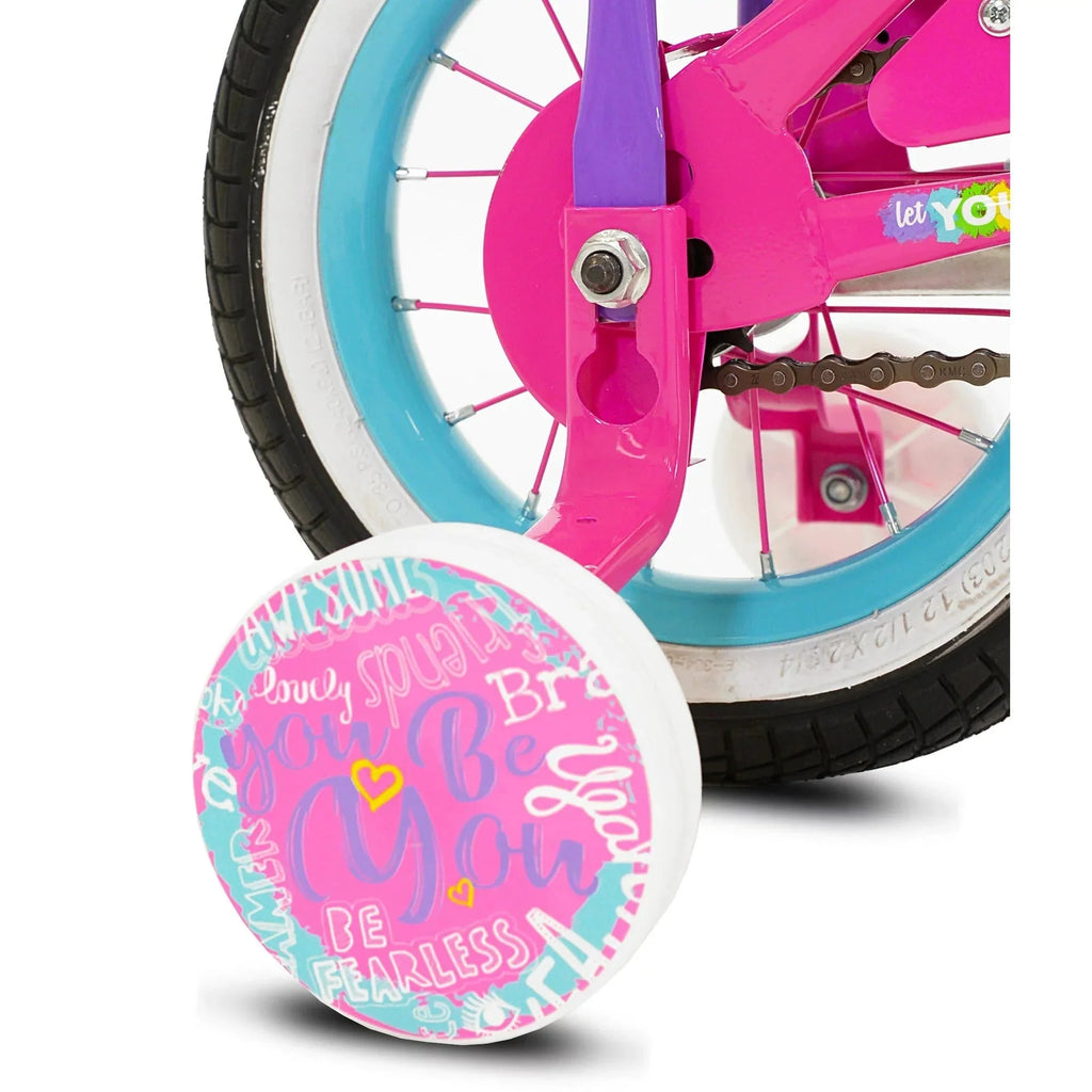 LittleMissMatched 12 In Let You Be You Unicorn Bike - Pink And Purple