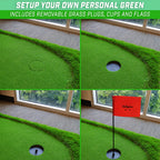 GoSports Golf Putting Green 12 ft x 5 ft, Green - GOLF-PUTTGREEN-12x5