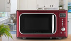 Frigidaire Retro Countertop Microwave Oven, 0.7 Cu. Ft., 700 Watts, Black And Gold