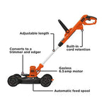BLACK+DECKER 3-in-1 Corded Electric Lawn Mower, String Trimmer And Edger, 12-Inch - BESTA512