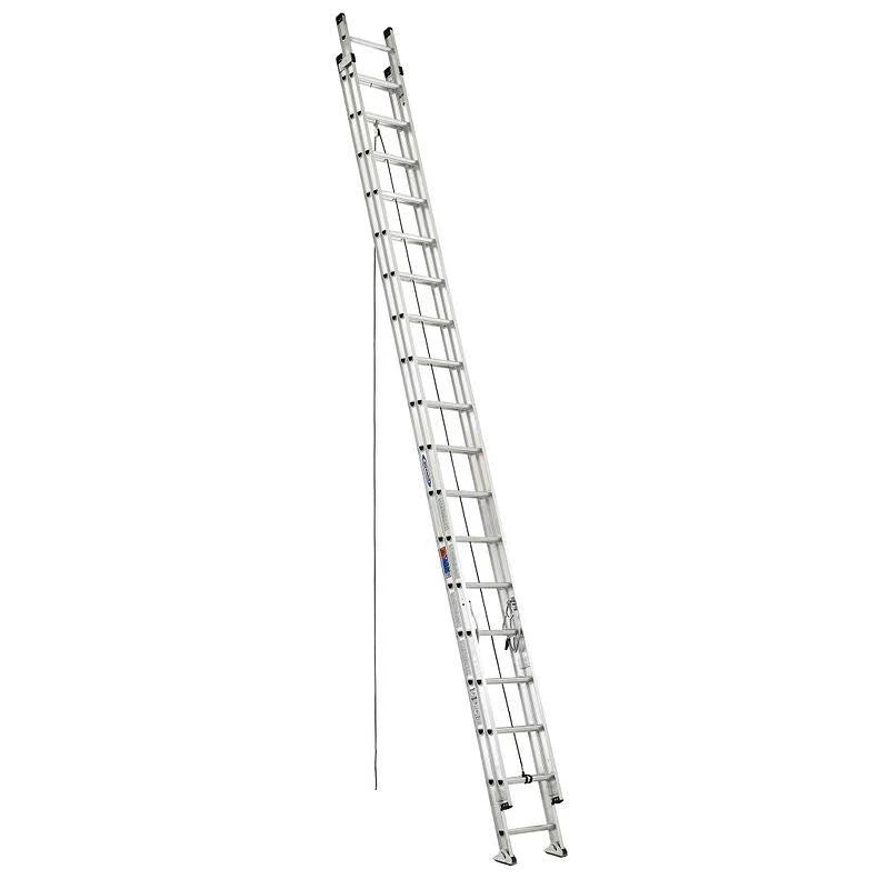 Werner Aluminum Extension Ladder 36 ft, 300 lb Capacity, Heavy Duty I Beam Rails - D1536-2