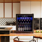 120 Can Freestanding Beverage Refrigerator Cooler, 3.2 Cu.Ft, Black