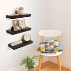 16 Inch Floating Wall Shelves, 3 Pack
