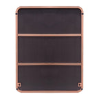 Framed Wall Vanity Mirror With Rounded Corners, 1 Piece