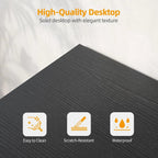 40 Inch L-Shaped Computer Desk With Power Station And Storage Shelves